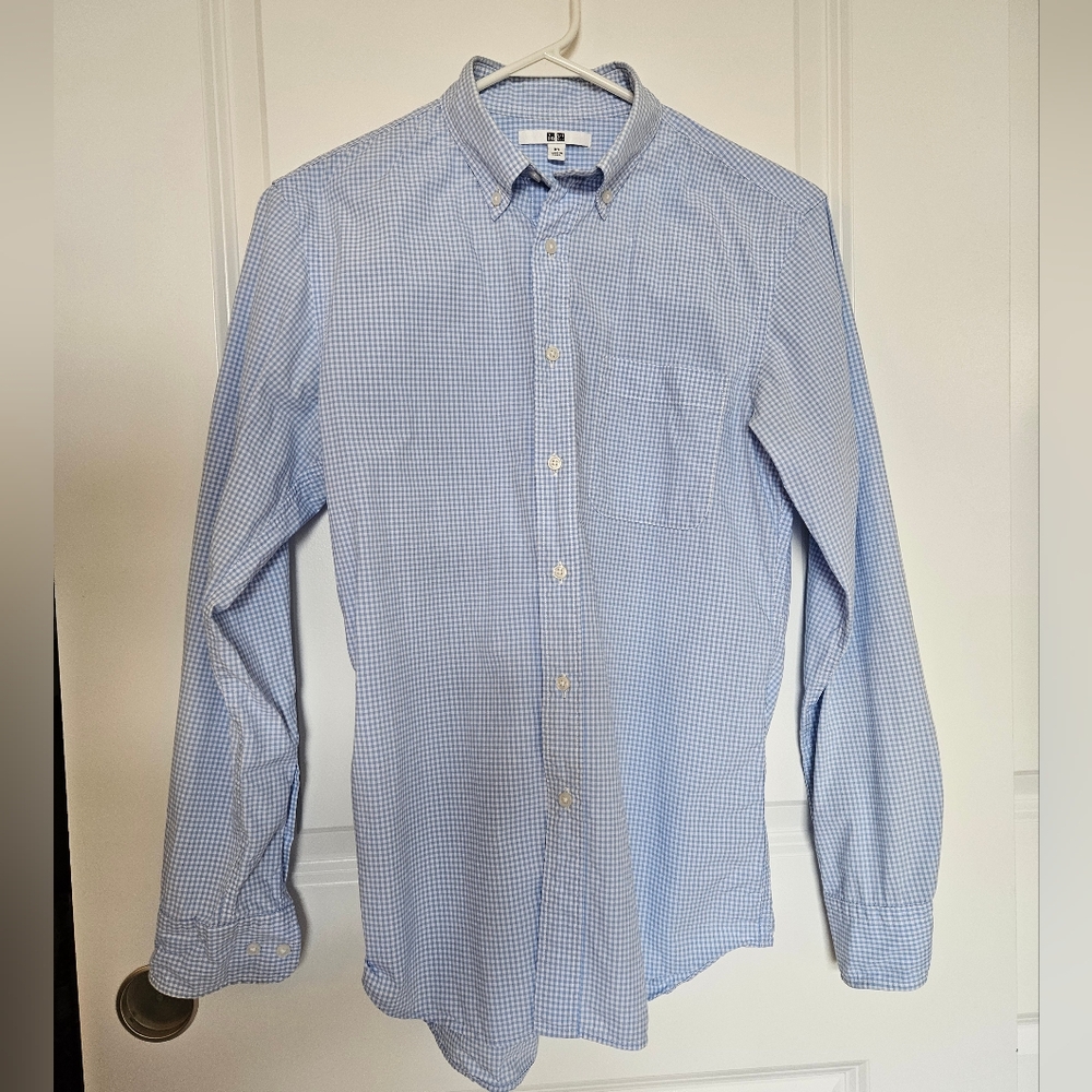 Uniqlo - Men's XS - Blue Checkered Shirt